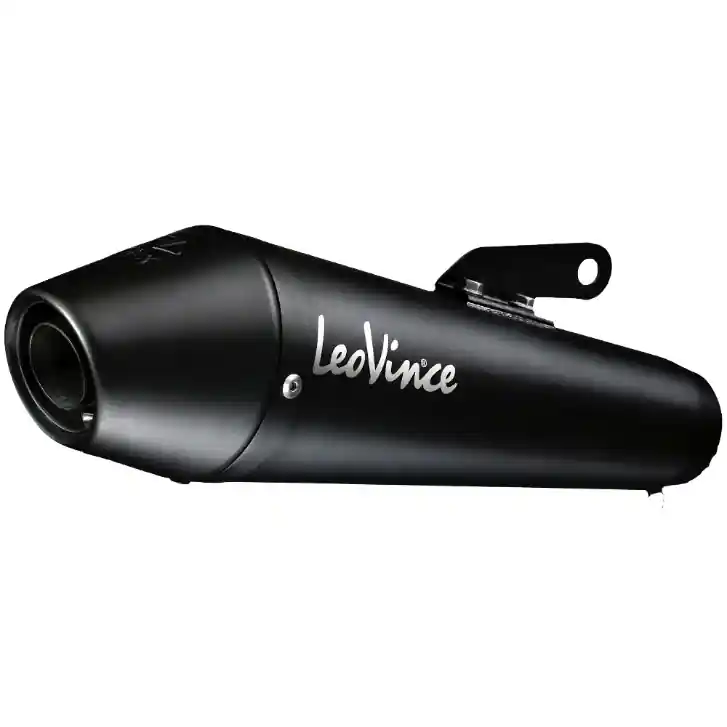 Réduction LeoVince système d?èchappement SBK GP Style Black Edition pour Ducati Scrambler 800 Icon/Classik (année 15-16)