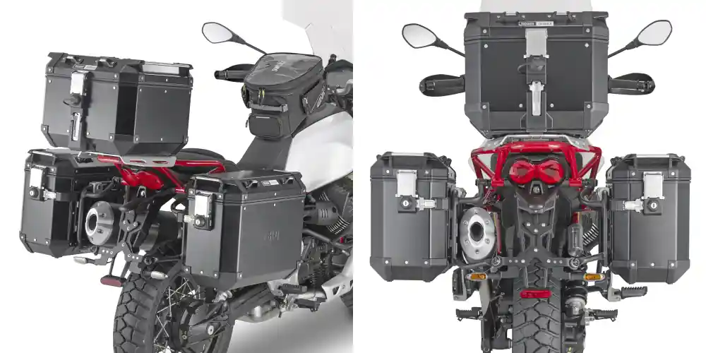 Usine Directe Porte-bagages latéraux ONEFIT amovible pour Moto Guzzi V85 TT (année 19-) Givi