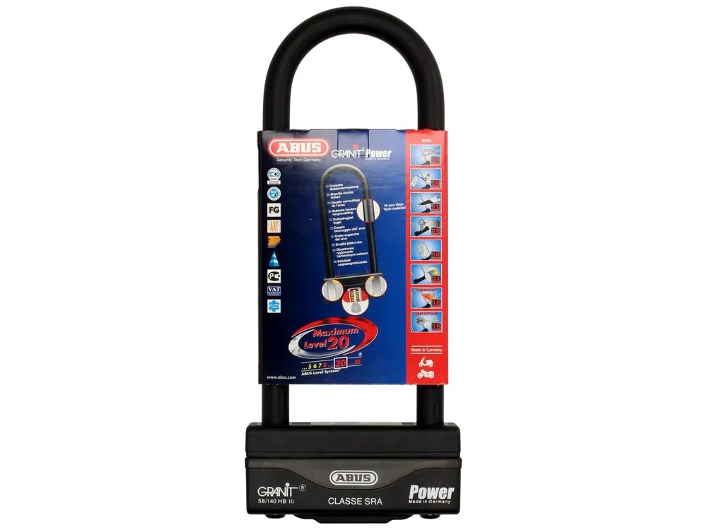 Antivol à arceau ABUS 260×83 Granit Power 58 pour moto, scooter & Vespa Marque