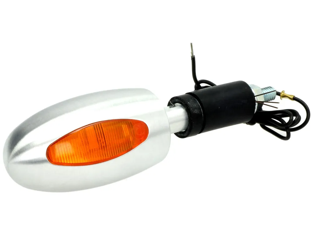 Clignotants Kellermann, BL 1000 yellow, aluminium, halogène, VR/VL, 12 V, 21 W, argent satiné Nouvel Arrivage