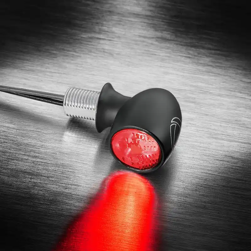 Kellermann Feu arrière et feu stop, Atto RB Dark hm, acier, LED, HL/HR 12 V, noir satiné Produit De Marque