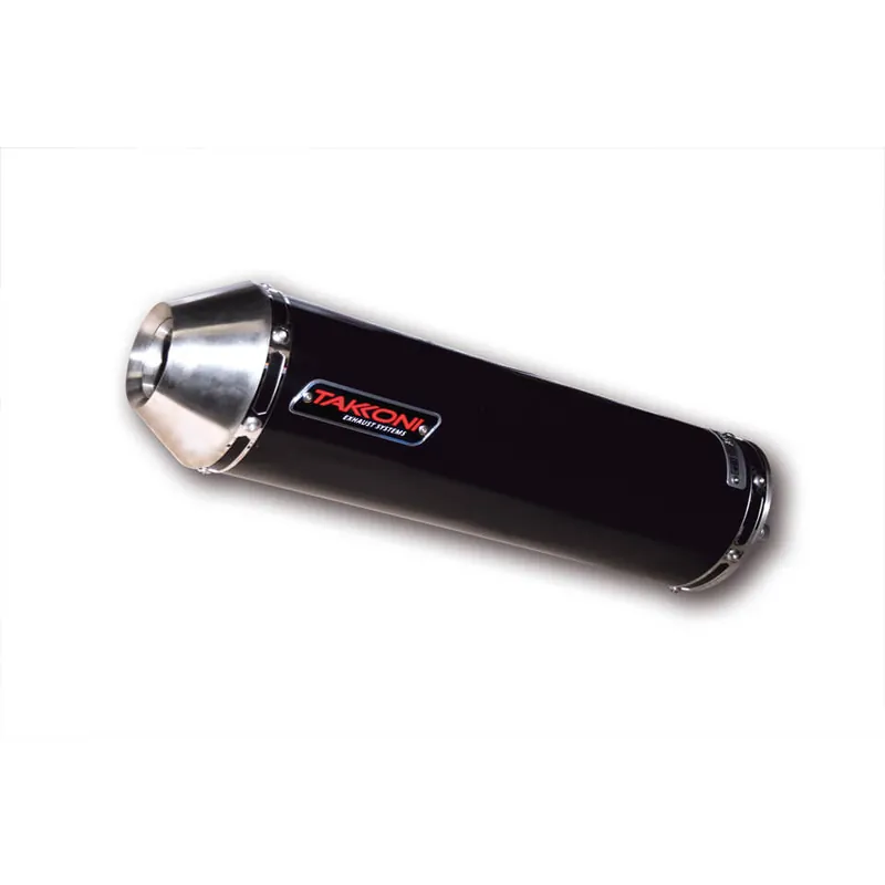 Petit Prix Silencieux Takkoni Honda CB 500 F /X, CBR 500 R, inox noir, homologué E, Euro4