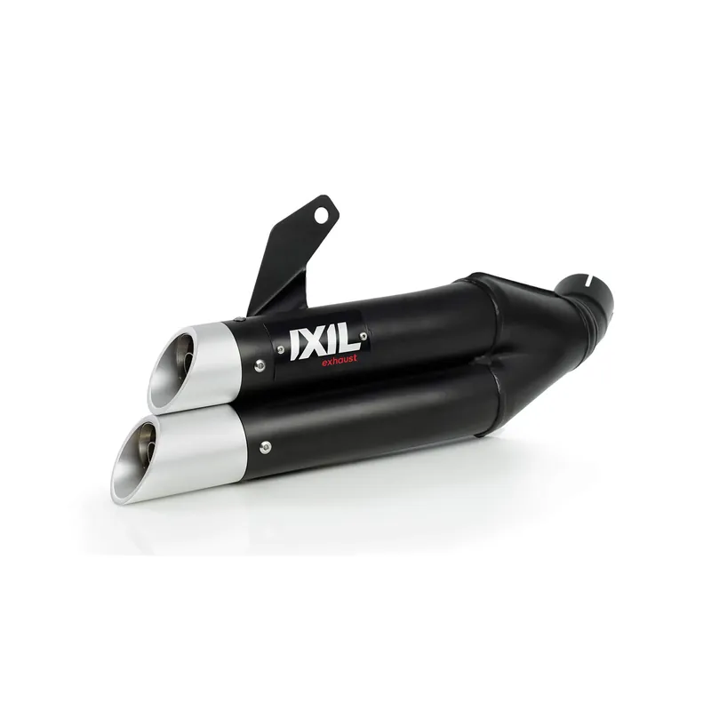 Réduction IXIL Hyperlow black XL silencieux Kawasaki Z 125 /Ninja 125, inox noir, homologué E, Euro4+5
