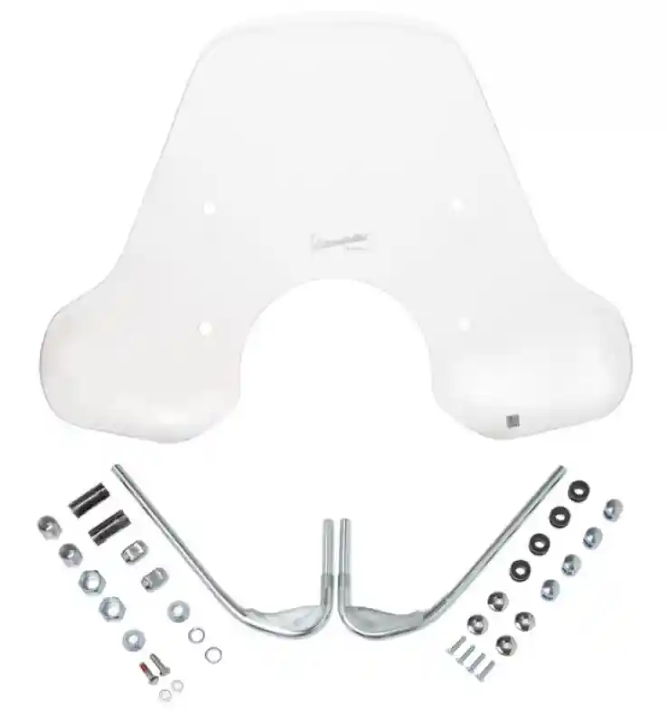 Satisfait Ou Remboursé Pare-brise moyen avec support Vespa GTS / Super (HPE & SuperTech) original Vespa