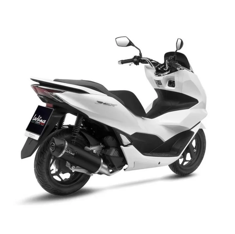 Réduction LeoVince système d’échappement complet SBK Nero pour Honda PCX 125, acier inoxydable noir, expertise E