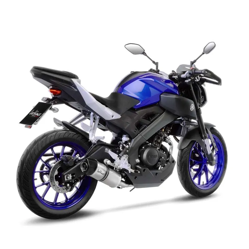 Marque Système complet LeoVince LV One Evo pour Yamaha MT-125 /YZF-R 125, argent, homologation E
