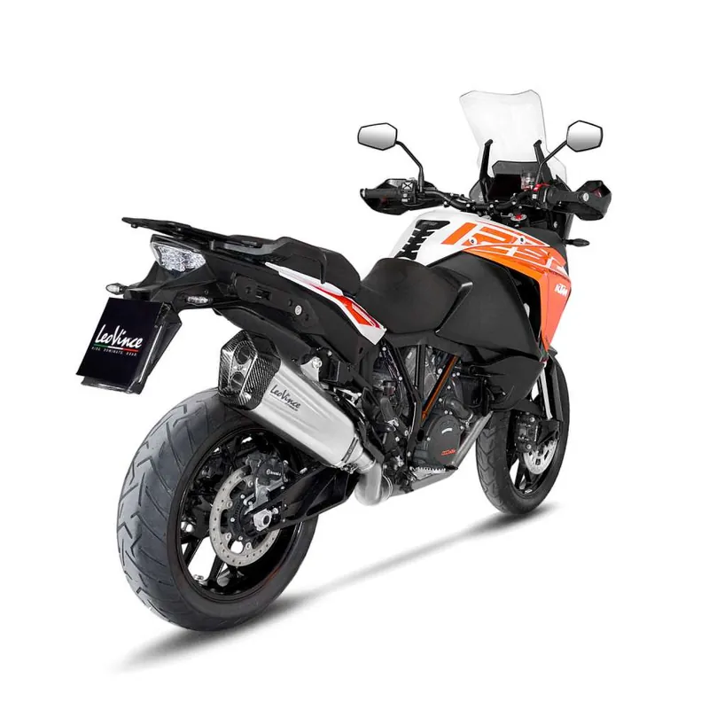 Authentique Système d?èchappement LeoVince LV-12 pour KTM Adventure /Duke, titane, slip on, Euro4, E-approbation
