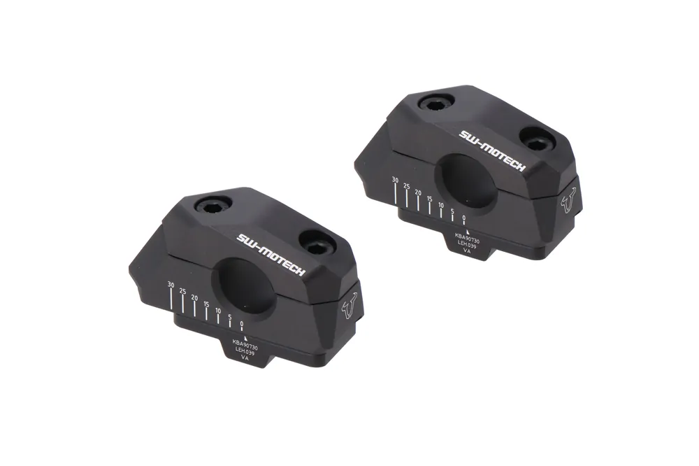 SW-Motech Pose de guidon variable, noir pour guidon Ø 22 mm, H=25 mm pour Suzuki GSF 1250 Bandit /S Certifié