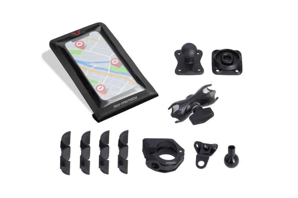Prix Réduit SW-Motech Kit de support Navi T-Lock avec smartphone Drybag pour Kawasaki Z 650 /RS - SW Motech