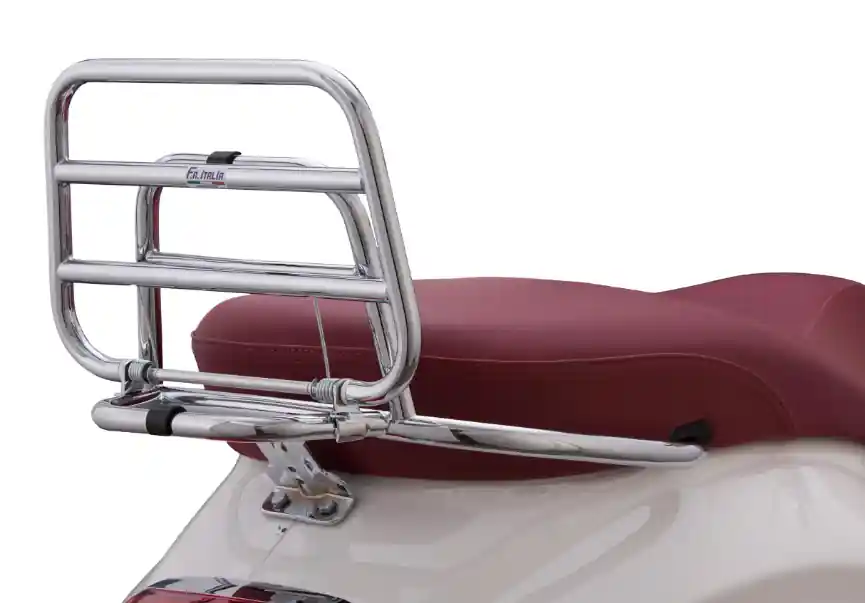 Achetez Aujourd&rsquo;hui Porte-bagages arrière pour Vespa Primavera /Sprint /Elettrica 50-150ccm, pliable, chrome