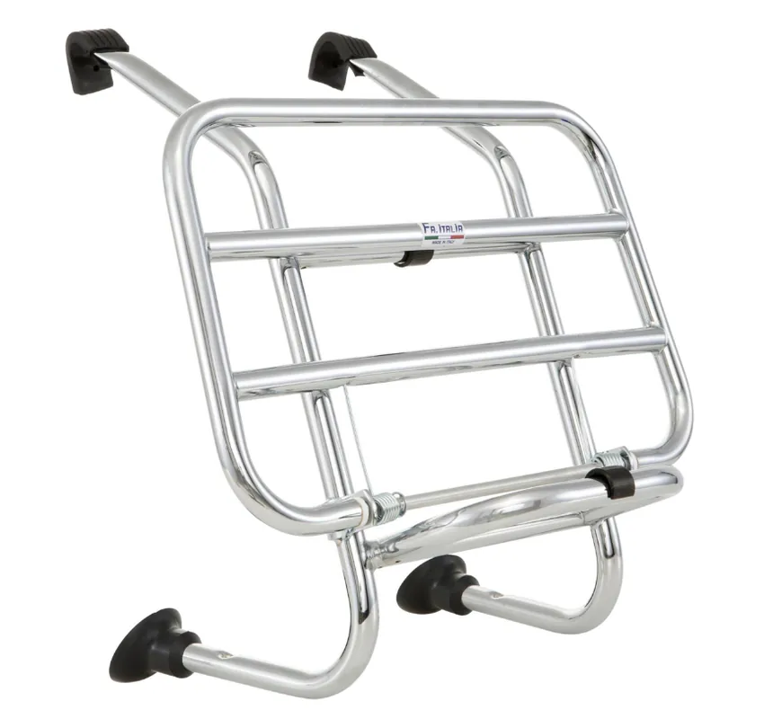 Porte-bagages avant pour Vespa PX 80-200ccm, pliable, chrome Meilleur Prix