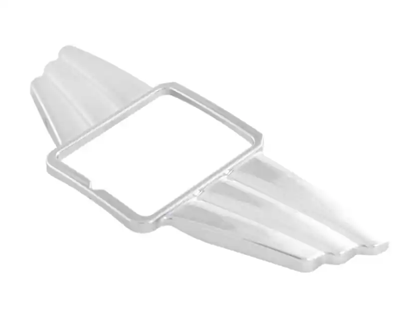 Top Vente Ailes décoratives en cascade pour emblème carré PIAGGIO, Mark II, pour Vespa, plastique, chrome