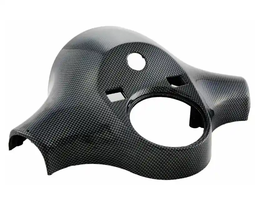 Cache de la tête de direction pour Vespa PX 80-200cc, look carbone Quantité Limitée