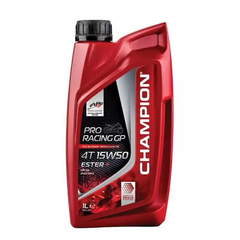 CHAMPION® Proracing GP 4T 15W-50 ESTER + huile moteur entièrement synthétique – 1 litre Dernier Modèle