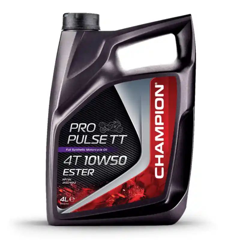 Achat Immédiat CHAMPION® Pro Pulse TT 4T 10W-50 Huile moteur à l&rsquo;ester – 4 litres