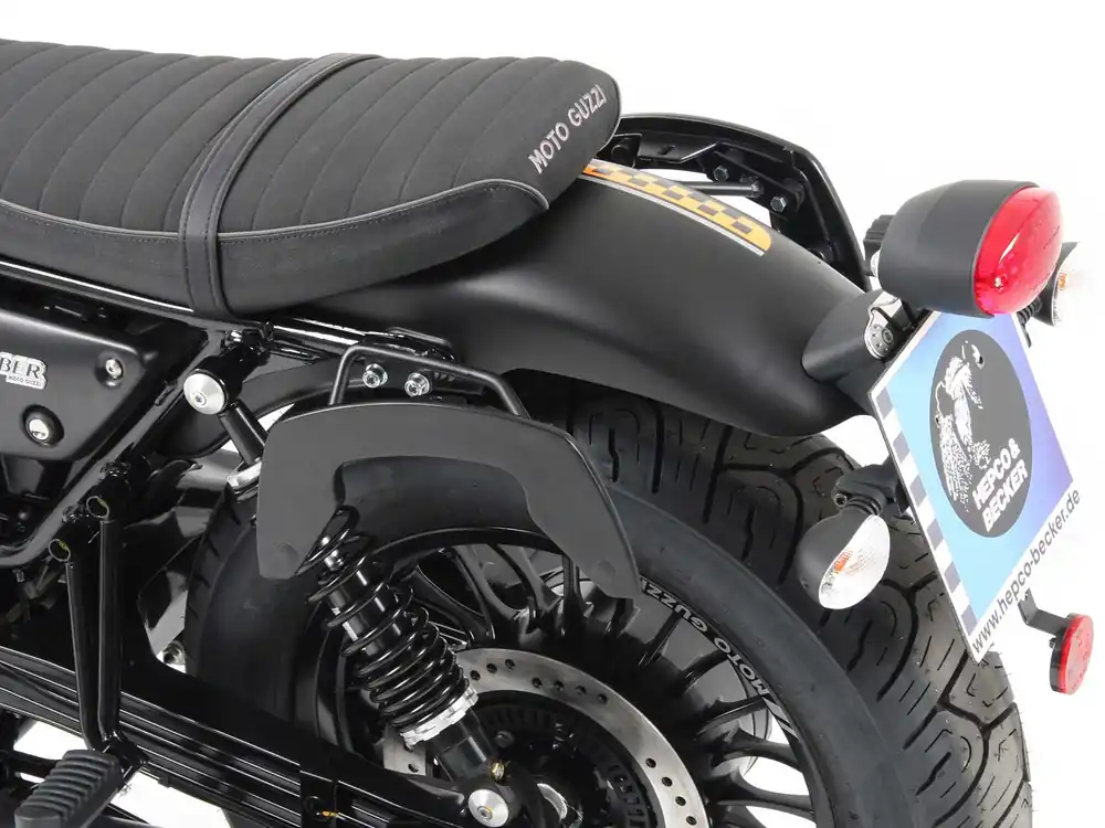 Achetez Aujourd&rsquo;hui Supports latéraux C-Bow noirs pour Moto Guzzi V9 Bobber/Special Edition (21-) Hepco & Becker