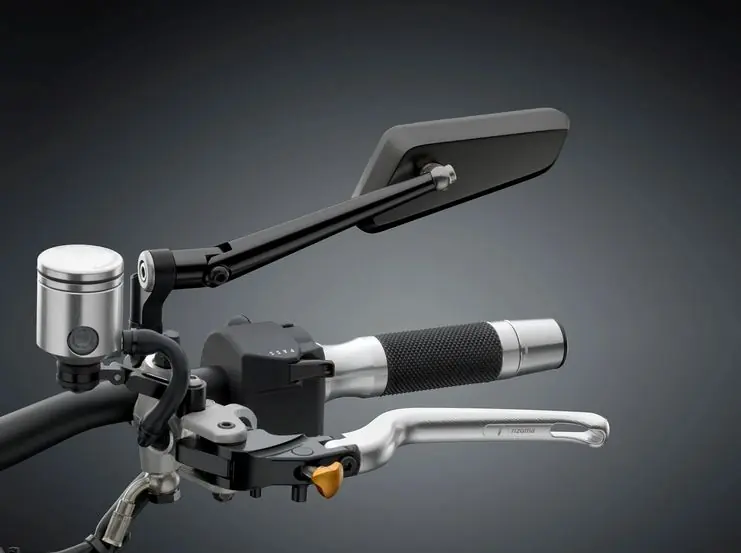 Commande En Gros Rétroviseur RIZOMA Circuit 744 droit pour Vespa, noir anodisé