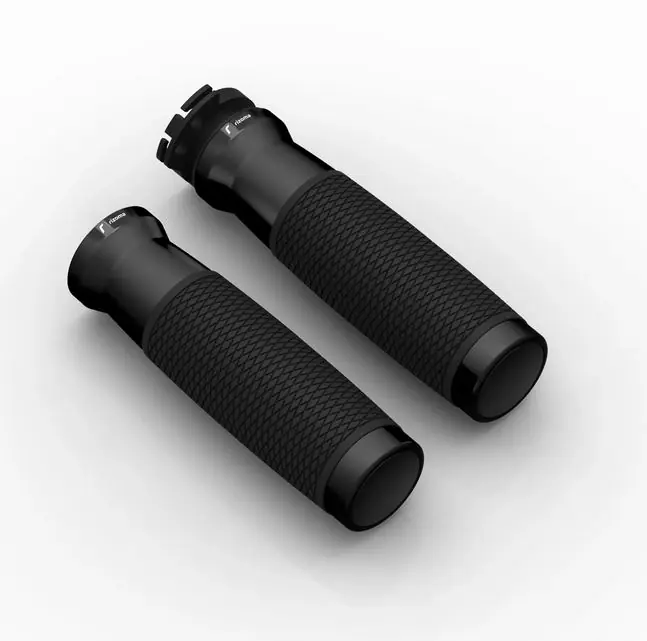 Promotion Poignées RIZOMA Urlo RS Ø 22/24 mm L 120 mm pour Vespa Primavera/Sprint, noir anodisé