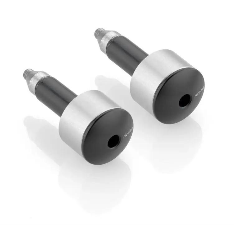 Poids de guidon RIZOMA gauche & droite pour Vespa, argent anodisé Satisfait Ou Remboursé