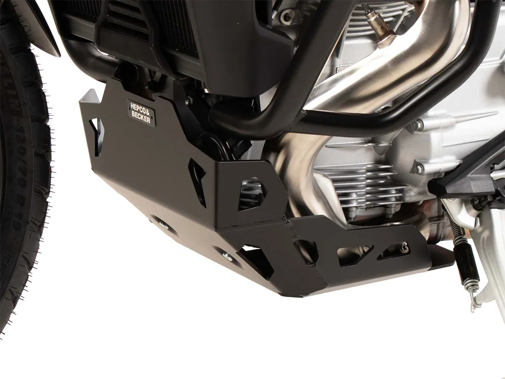 Plaque de protection moteur noire pour Moto Guzzi Stelvio (24-) Hepco & Becker Prix Réduit