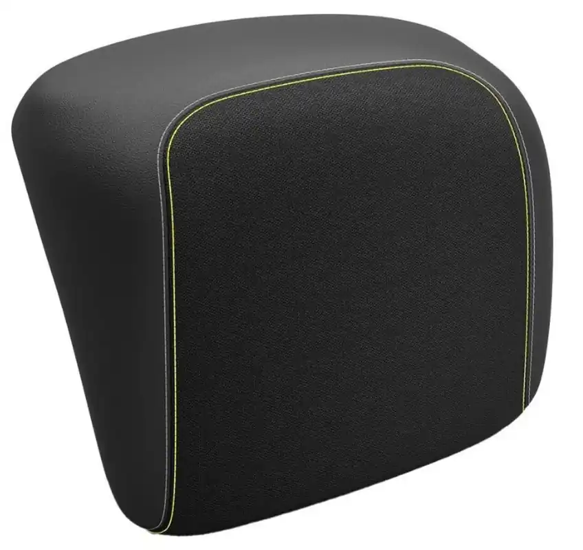 Dossier original pour top case Vespa GTS/GTV – noir, couture jaune Promotion