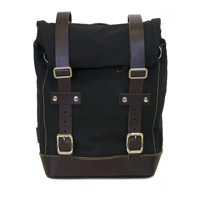 Sacoche latérale en toile 10L-14L – Noir/Brun – Unit Garage Remise