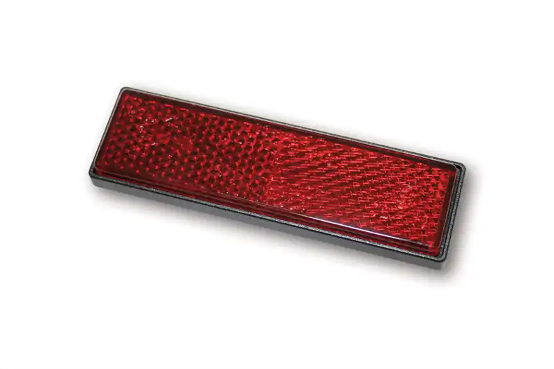 Petit Prix HIGHSIDER smart Catadioptre Rouge Rectangulaire Avec 2 X Boulons Filetés M4 (1pc)