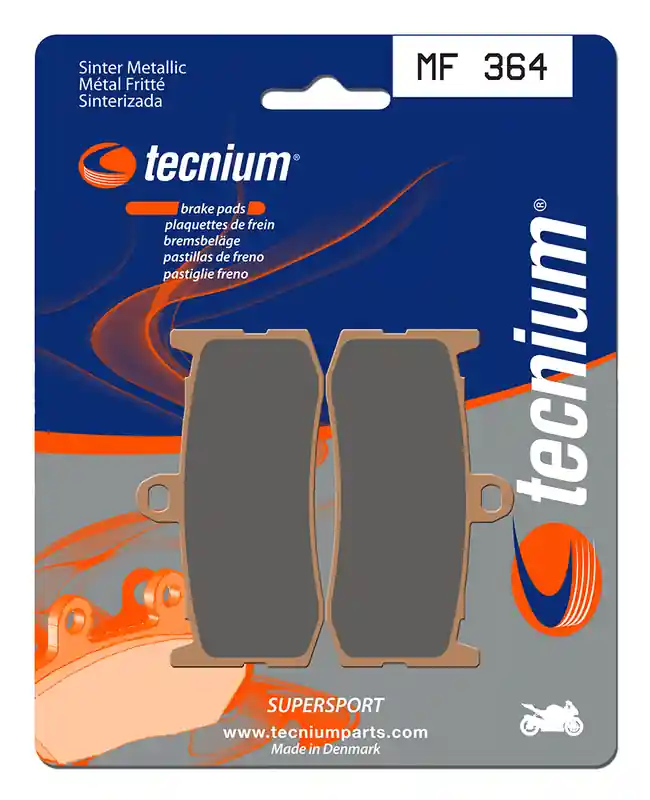 Plaquettes de frein Tecnium Street Performance en métal fritté – MF364 Super Prix