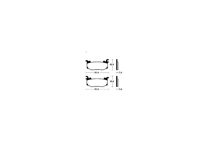 Plaquettes de frein en carbone fritté Tecnium Racing - MCR512 Produit De Marque