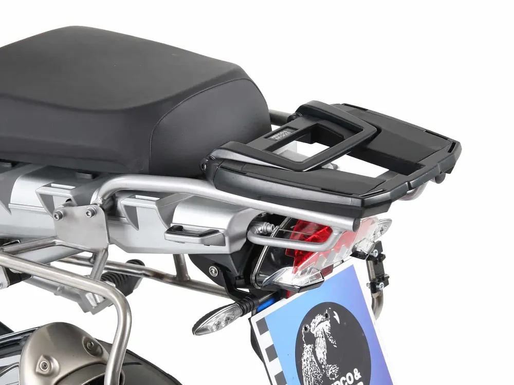Expédié Aujourd'hui Support de top case Easyrack argenté pour BMW R 1200 GS (04-12) Hepco & Becker