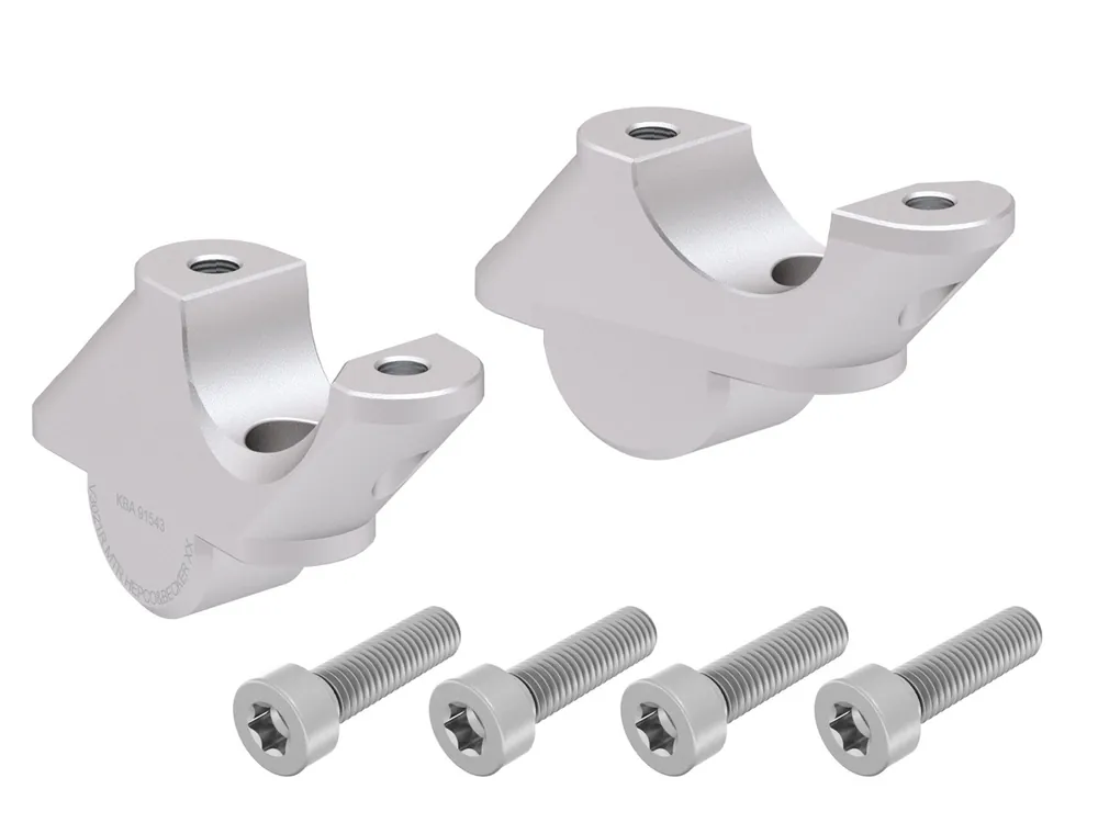 Petit Prix Augmentation du guidon H=30 mm avec décalage 21 mm retour argent pour BMW R 1250 RS (19-) (seulement pour guidon tubulaire)