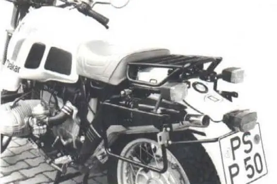 Support de valises latérales vissé fixe noir pour BMW R 80 GS Paris-Dakar (84-87) Hepco & Becker Satisfait Ou Remboursé
