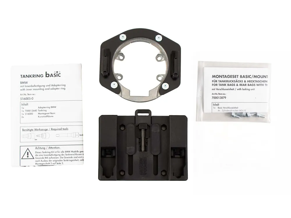 Anneau de réservoir Basic avec unité de fermeture de la sacoche de réservoir pour BMW S 1000 RR (15-18) Hepco & Becker Produit De Marque