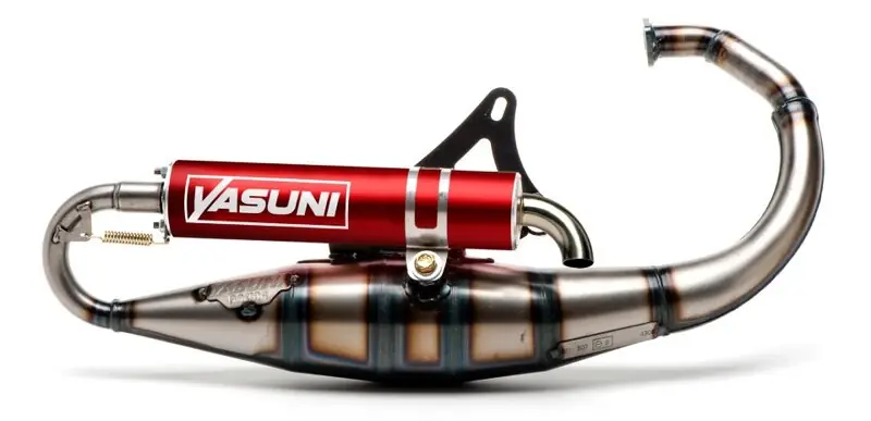 Meilleure Vente Yasuni Scooter R Full Exhaust System – Steel/Aluminium Red