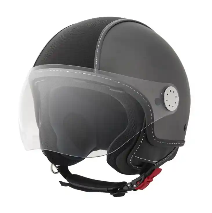 Affaire À Saisir Casque Piaggio Demi Jet, Carbonskin, gris, mat – taille XS