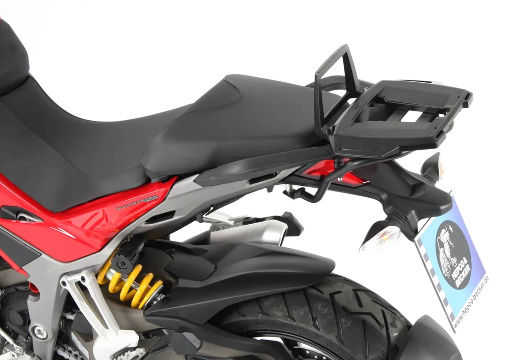 Acheter En Ligne Support de topcase Alurack pour Ducati Multistrada 1200 /S (15-17) Hepco & Becker
