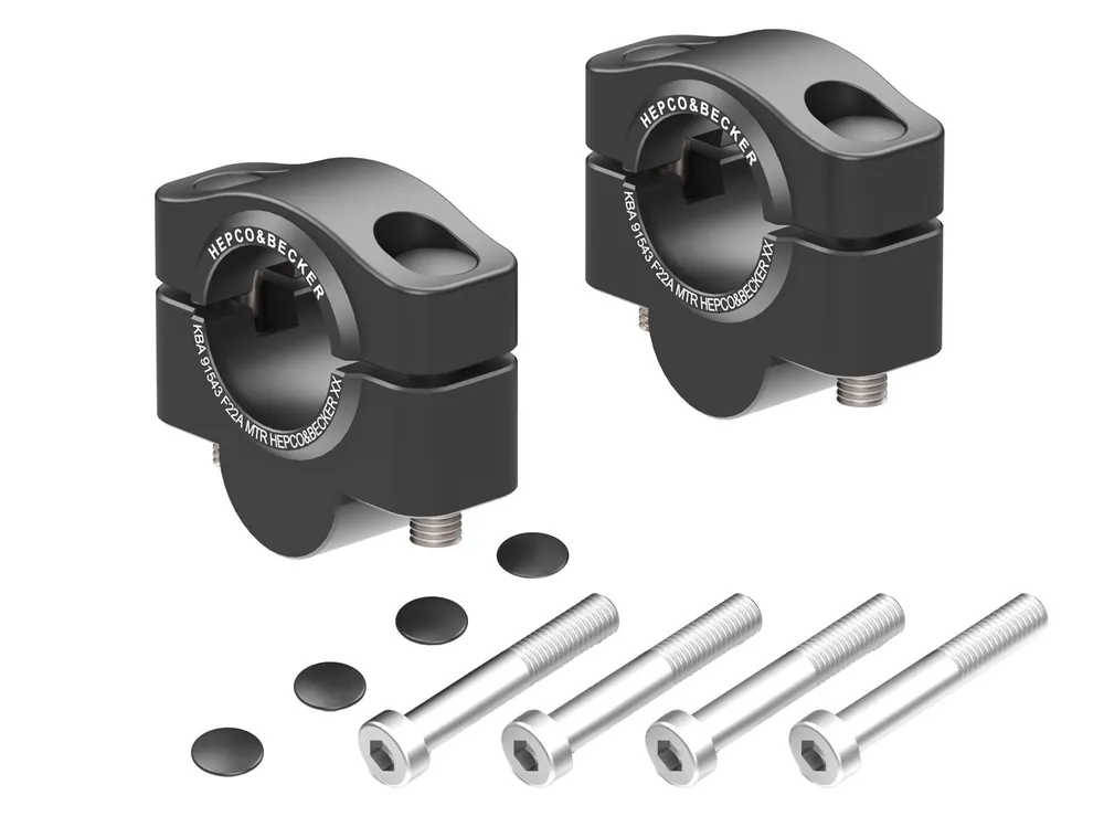 Affaire À Saisir Réhausse de guidon H=20 mm pour Honda CB 500 Hornet (24 -) Hepco & Becker Noir