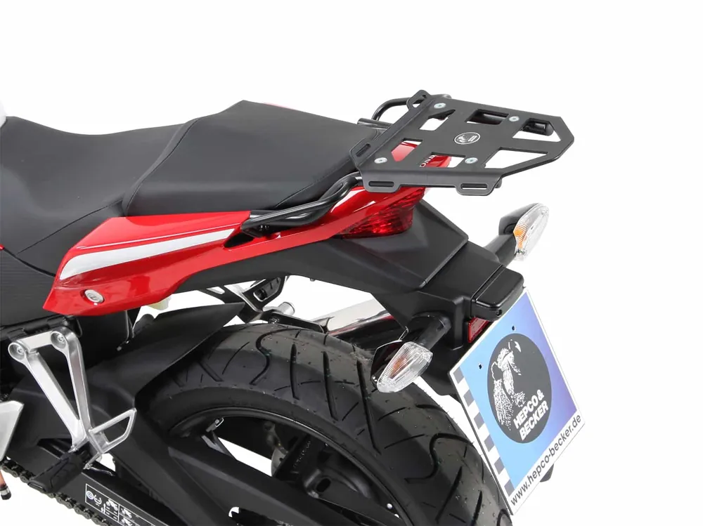 Achat Immédiat Minirack porte-bagages arrière souple noir pour Honda CBR 125 R (11-16) Hepco & Becker