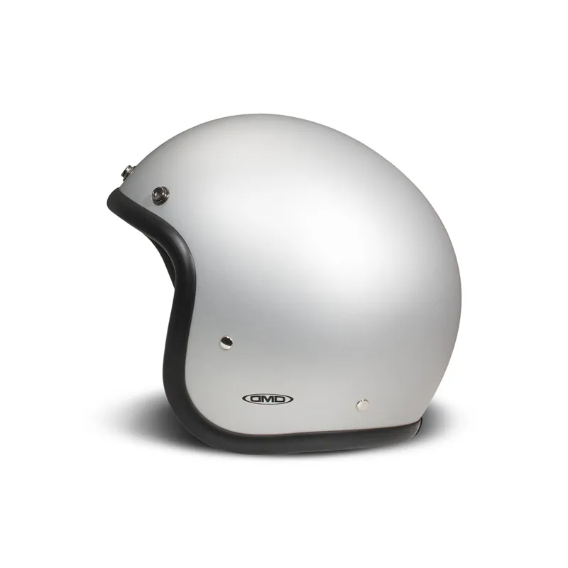 DMD casque jet rétro, aluminium, mat, aluminium, fibre de verre, ECE 22.06 XS Prix Réduit
