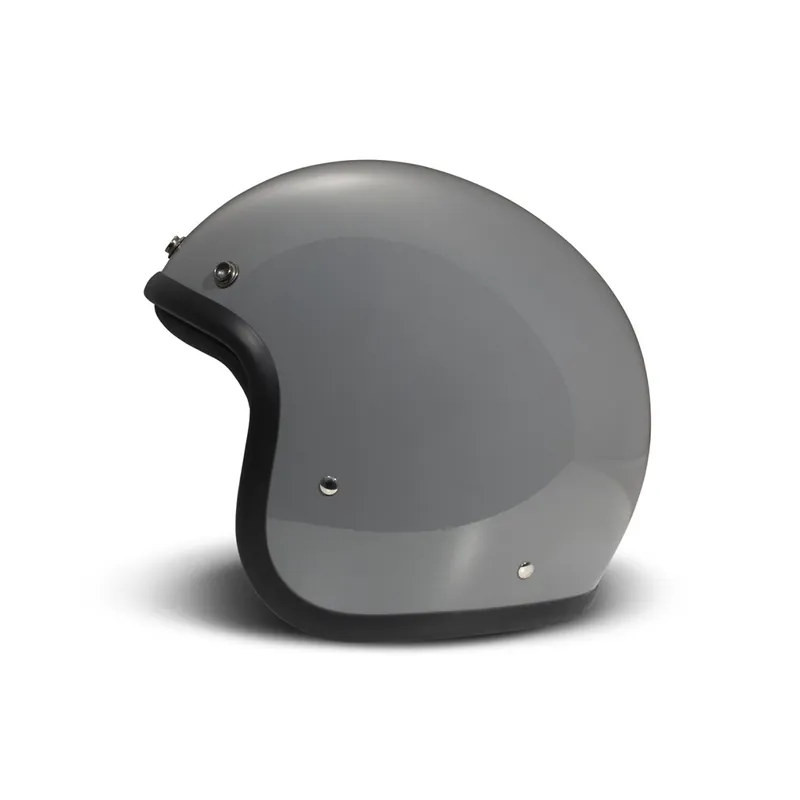 Affaire À Saisir DMD casque jet rétro, gris, brillant, Crayon Grey, fibre de verre, ECE 22.06 XS