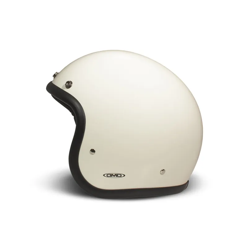 Bon Marché DMD casque jet rétro, champagne, brillant, cream, fibre de verre, ECE 22.06 XS