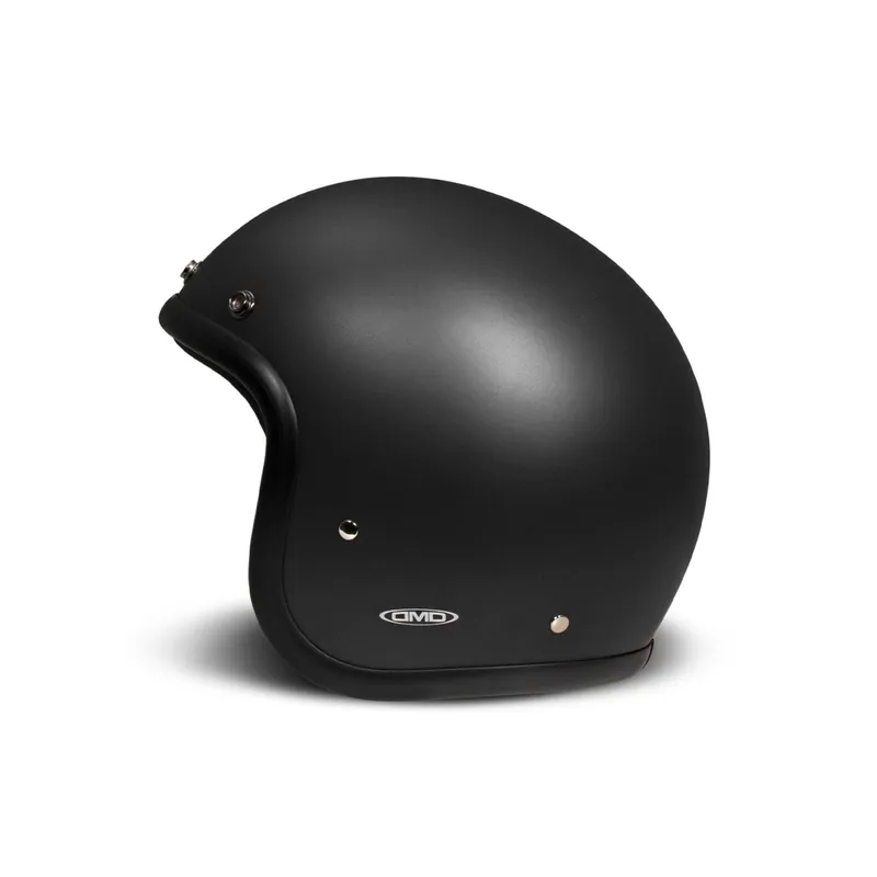 Marque Casque intégral DMD Retro, noir mat, Matt Black, fibre de verre, ECE 22.06 XS