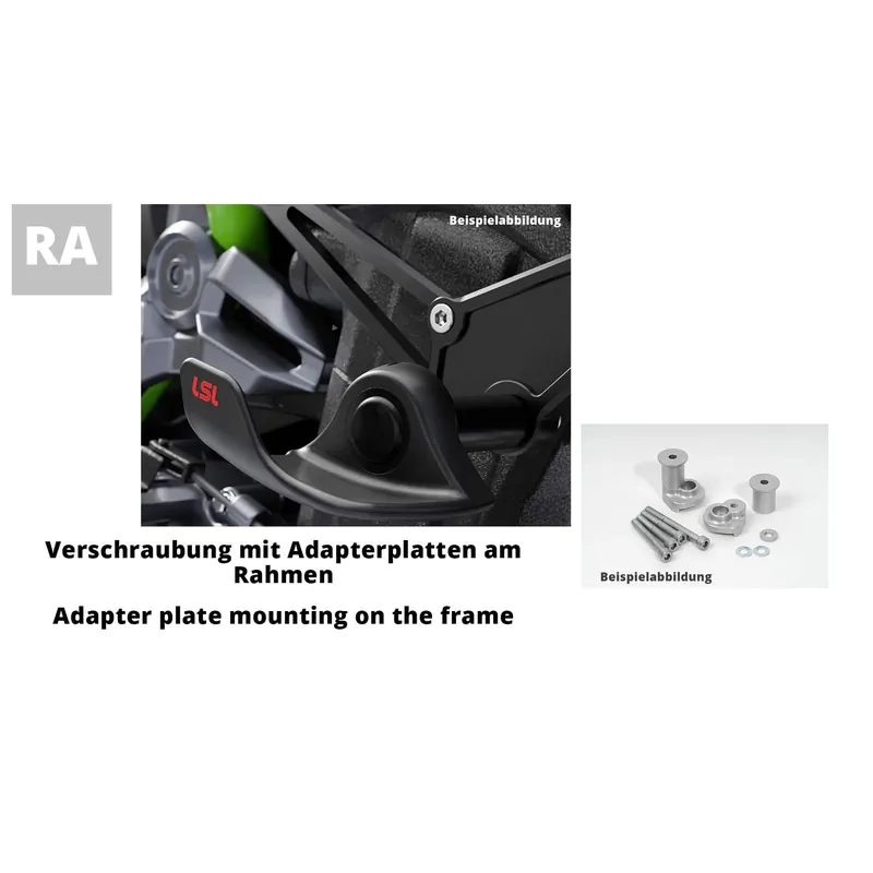 Satisfait Ou Remboursé LSL SlideWing Befestigungskit für Kawasaki Z900, 2017-, schwarz