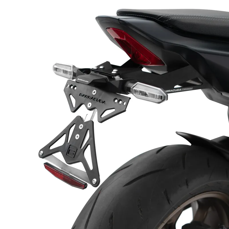 Barracuda Kennzeichenhalter für Honda CB650R CBR650R 2024- zur Verwendung mit originalen Blinkern Expédition Rapide