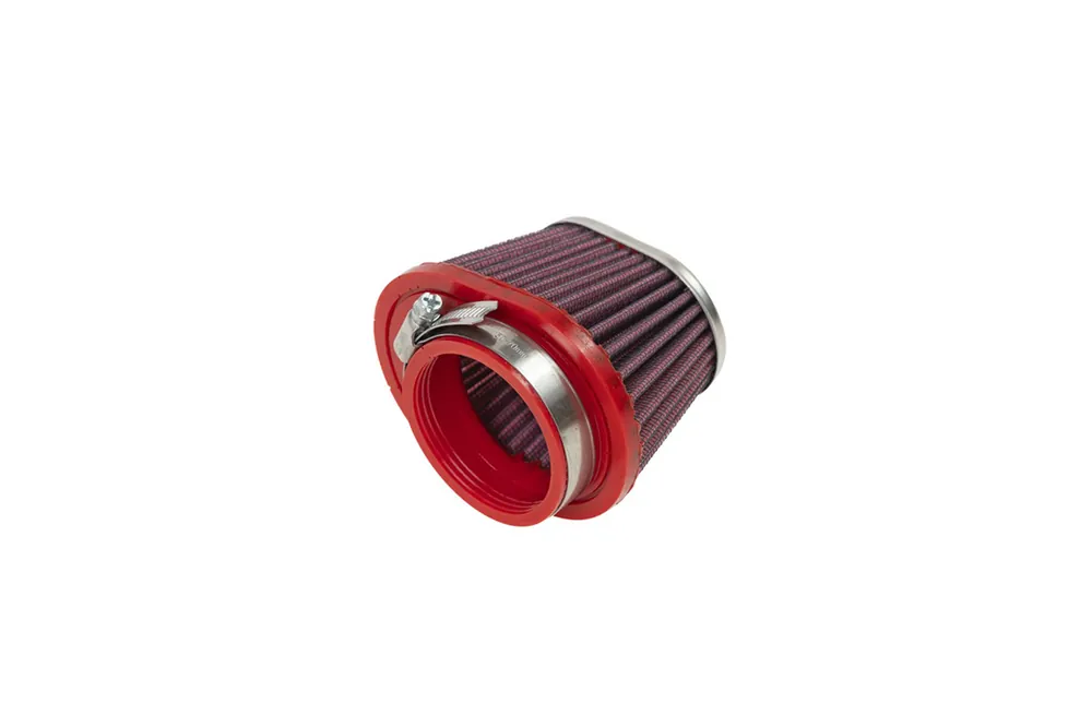 Prix Réduit BMC Universal-Sportluftfilter Konisch, 55 mm Durchmesser, 70 mm Länge, zentral, Chromkappe