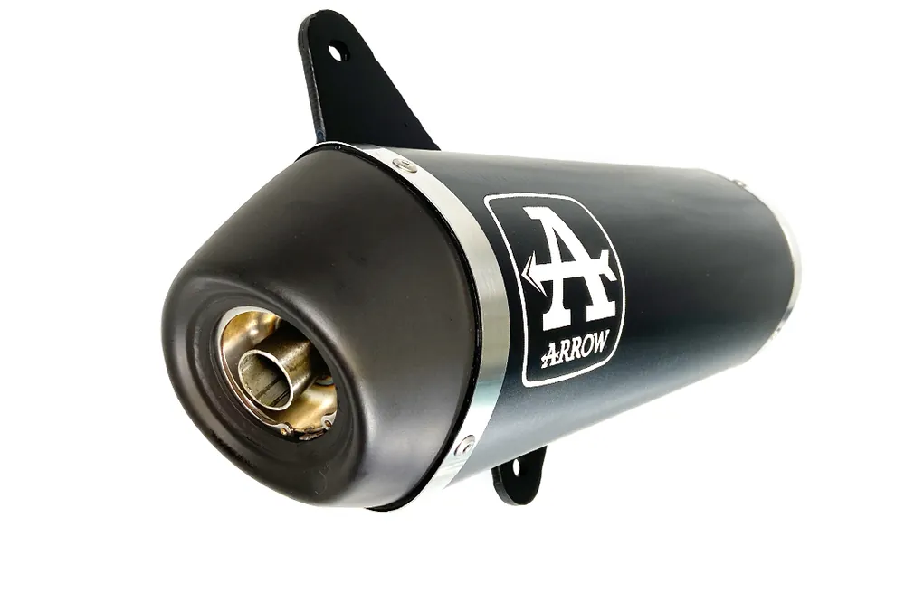 Retour Gratuit ARROW Auspuff DARK URBAN für Piaggio Vespa GTS125i / GTS300i 2008-2016