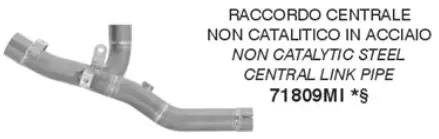 ARROW Racing-Kat-Ersatzrohr Edelstahl für Ducati Multisrada V2, V2S, 2025- Pas Cher