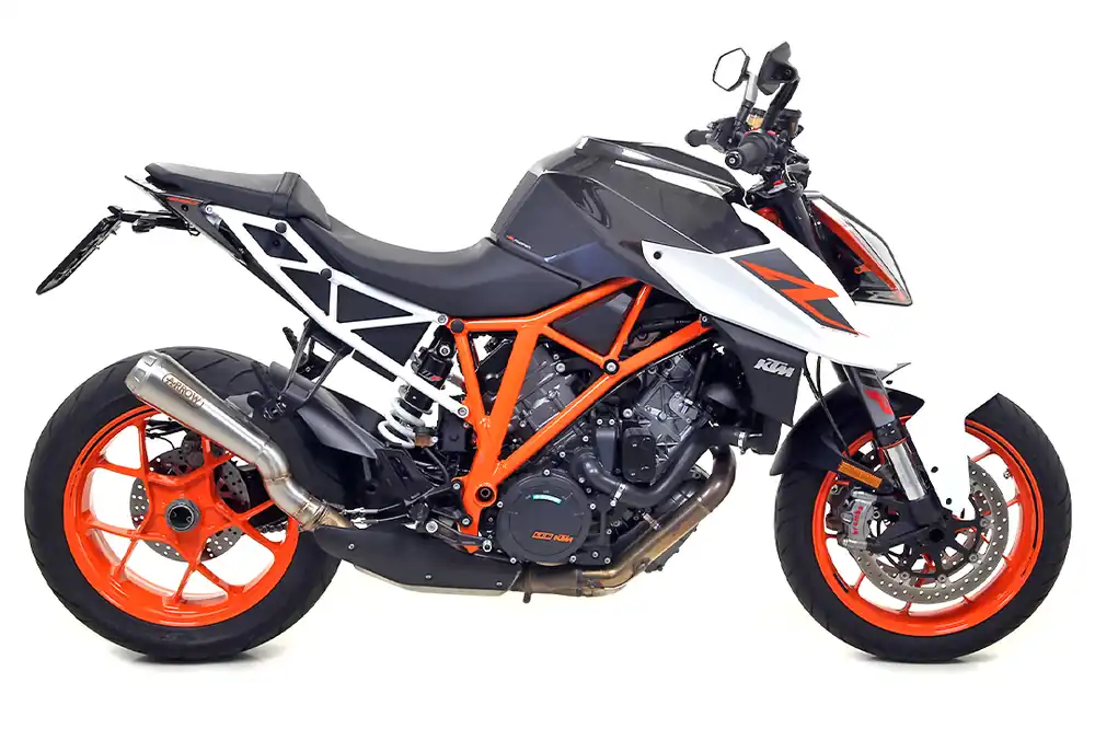 Super Prix ARROW Auspuff RACE TECH für KTM 1290 Superduke 2014- / Super Duke GT 2017-2021 aus Aluminium, Titan
