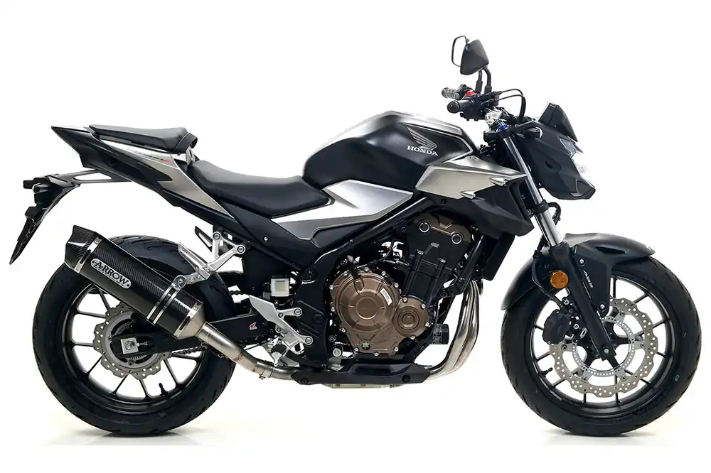 ARROW Auspuff RACE TECH für Honda CB500F 2019-2020 CBR500R 2019-2020 aus Carbon mit Carbonkappe Prix Cassé