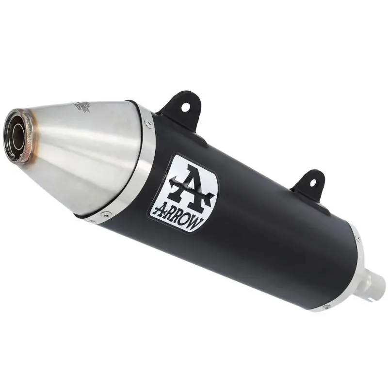 ARROW Auspuff DARK THUNDER für Yamaha XT660R 2004-2016. Aluminium schwarz Meilleur Choix